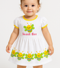 Baby Girl Floral Sleeveless Cotton Frock – Colorful Flower Print Dress with Bow