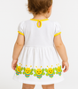 Baby Girl Floral Sleeveless Cotton Frock – Colorful Flower Print Dress with Bow