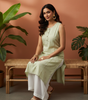 Light Green Sleeveless Kurti for Women – Elegant Summer Wear
