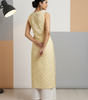 Light Yellow Sleeveless Kurti for Women – Stylish Casual & Office Wear