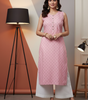 Light Pink Sleeveless Kurti for Women – Stylish Casual & Office Wear