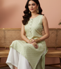 Light Green Sleeveless Kurti for Women – Elegant Summer Wear