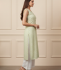 Light Green Sleeveless Kurti for Women – Elegant Summer Wear