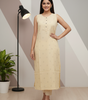 Light Yellow Sleeveless Kurti for Women – Stylish Casual & Office Wear
