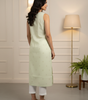 Light Green Sleeveless Kurti for Women – Elegant Summer Wear
